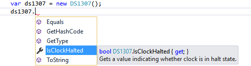 IntelliSense dropdown window with content provided by XML documentation